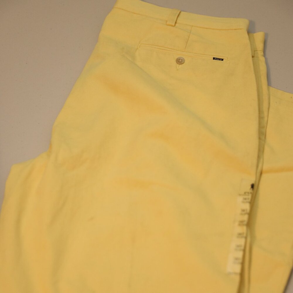Polo Ralph Lauren Mens Yellow Khaki Size 38Tx36
